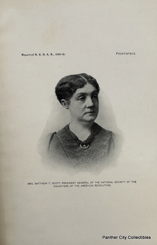 1910 Report National Society Daughters of the American Revolution DAR Americana