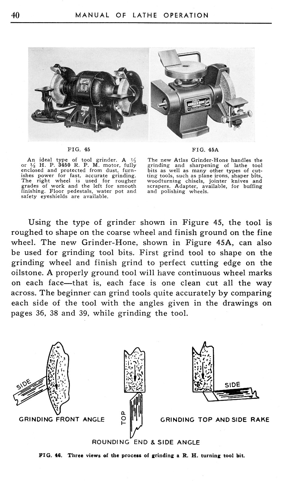 Atlas Craftsman 12" Metal Lathes Manual for 101.07403 101.27430 101.27440 0036