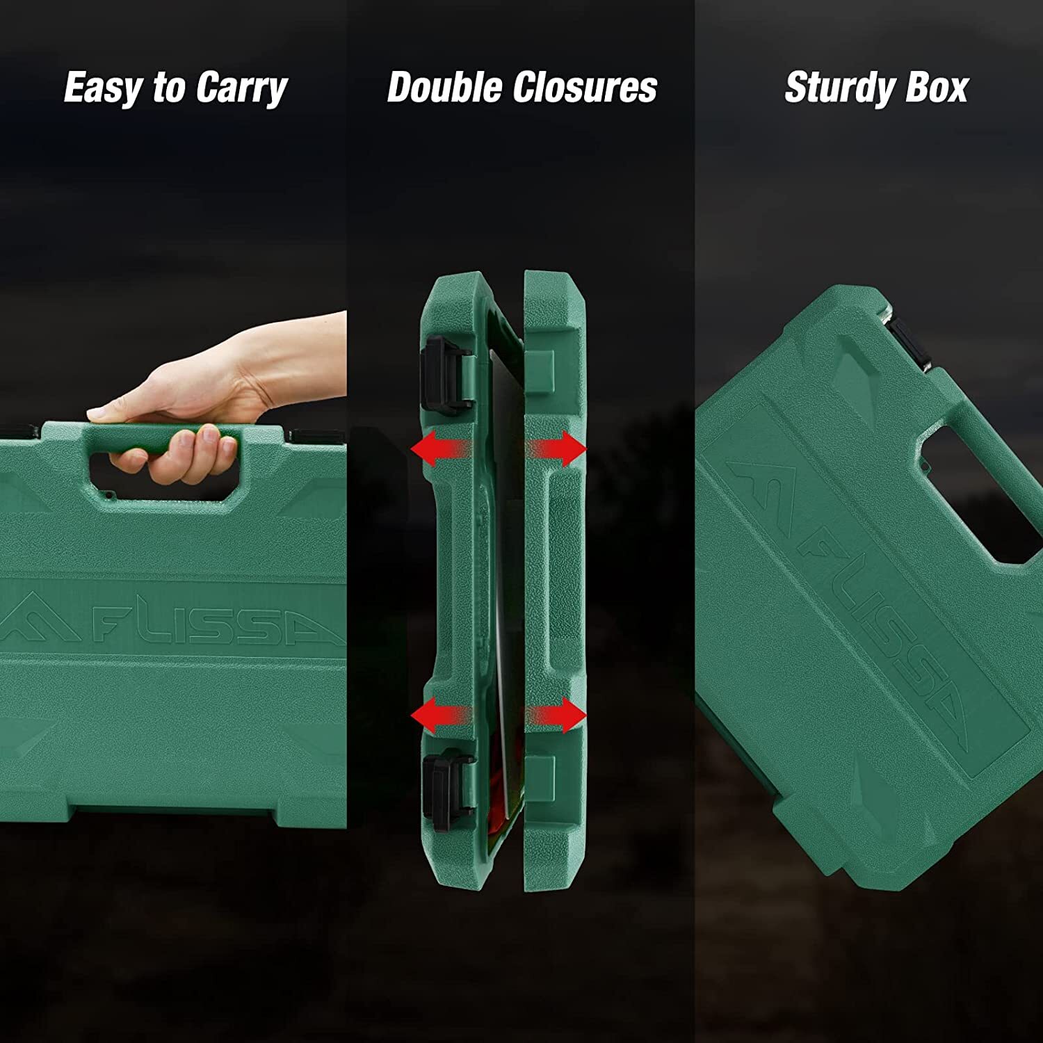 Flissa Hunting Field Dressing Kit 10Pcs Hunting Knife Butcher Game Processing