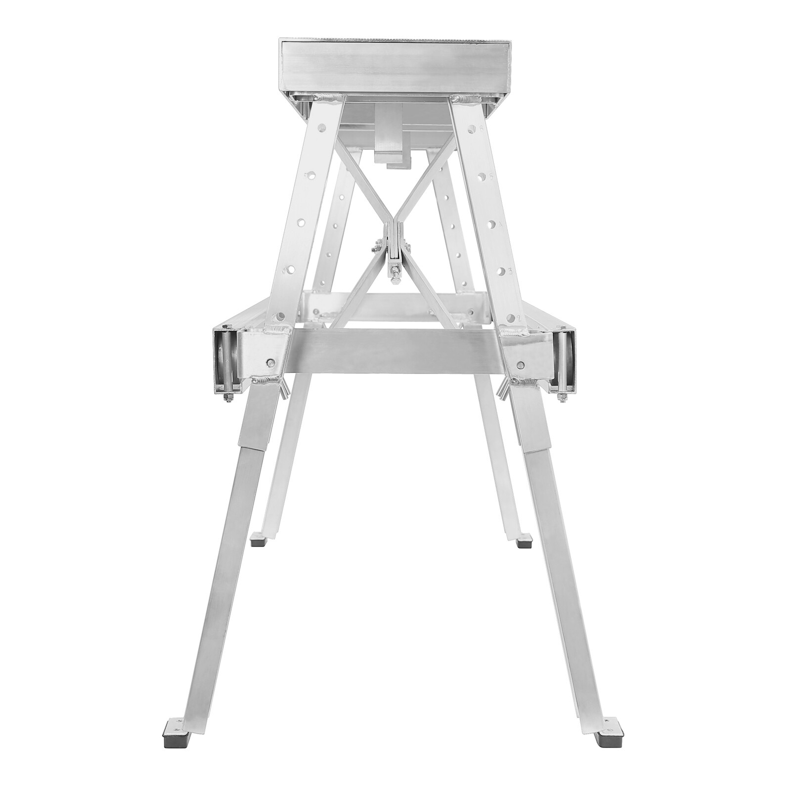 Drywall Bench Sawhorse Step Ladder - Adjustable Height Workbench 18"-30"