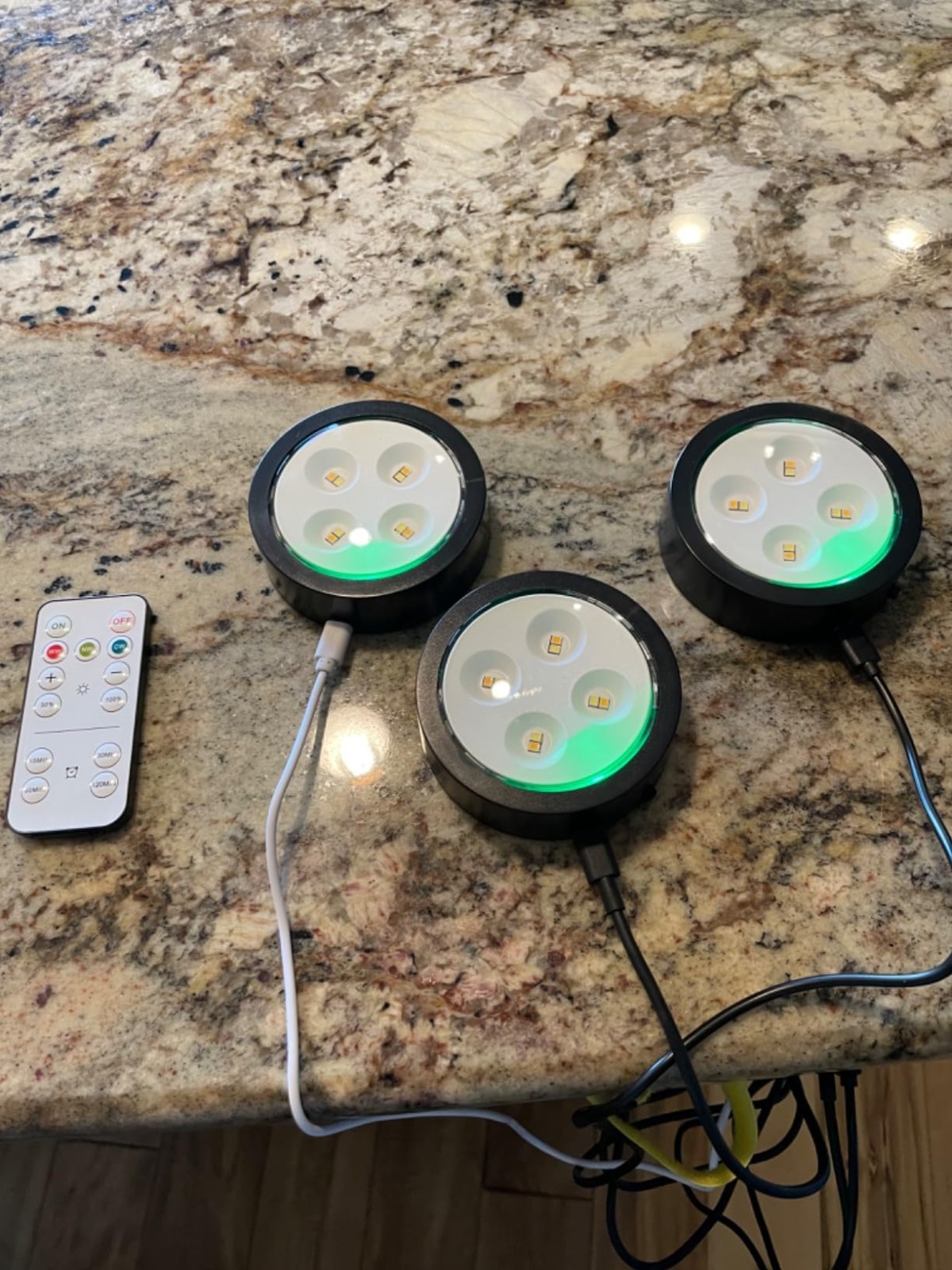 3Pack LED Picture Lights 3Pack LED Picture Lights for Wall Rechargeable Battery