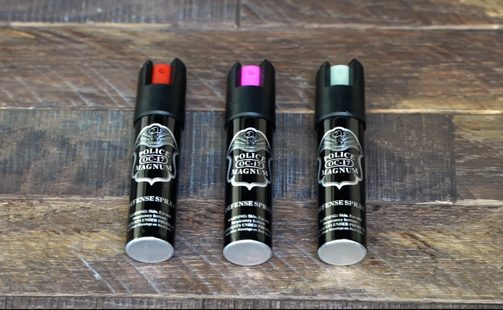 3 Police Magnum pepper spray .75oz unit safety lock self defense protection