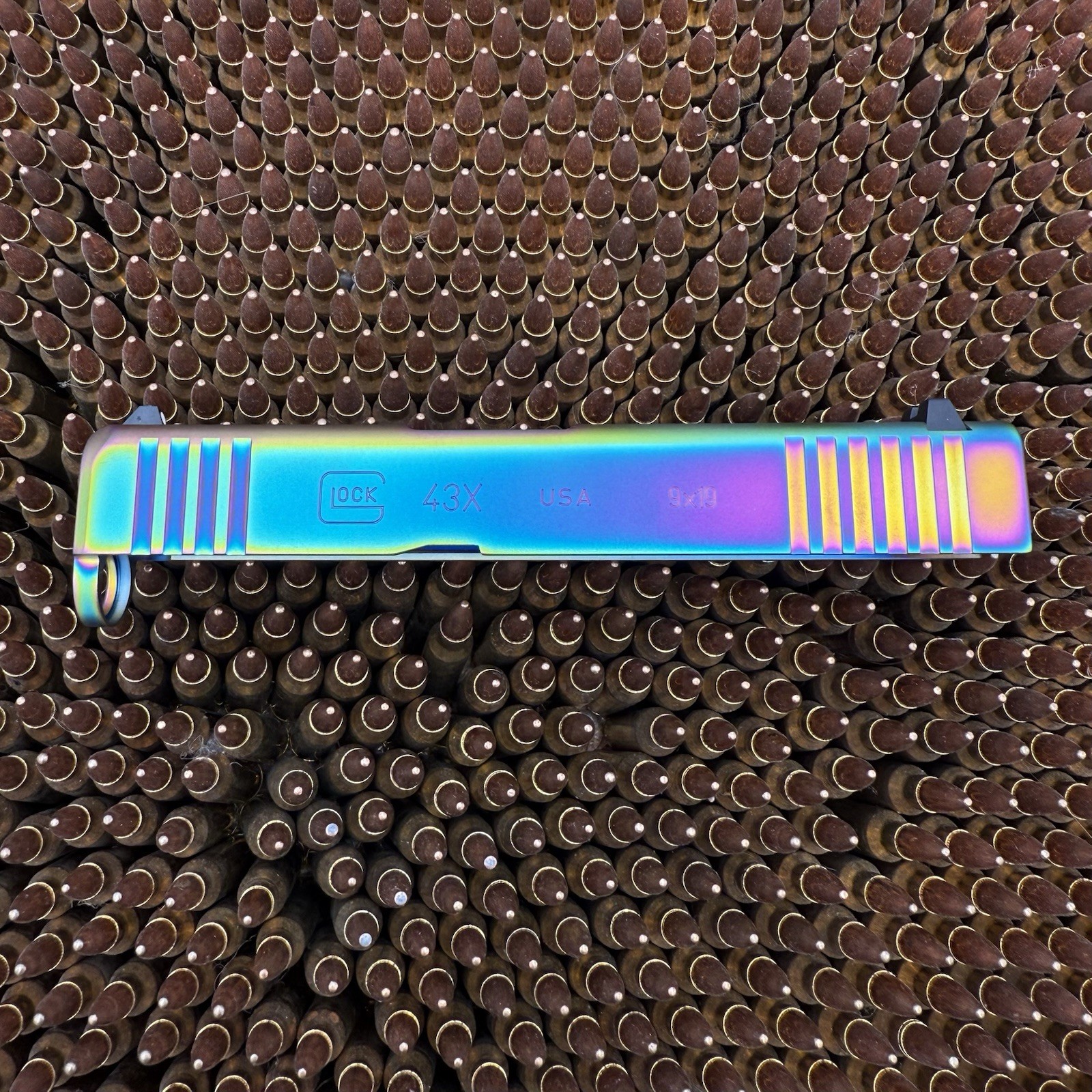 Glock 43X Factory OEM Rainbow PVD Stripped Slide Fit Model 43 or 48 NEW USA