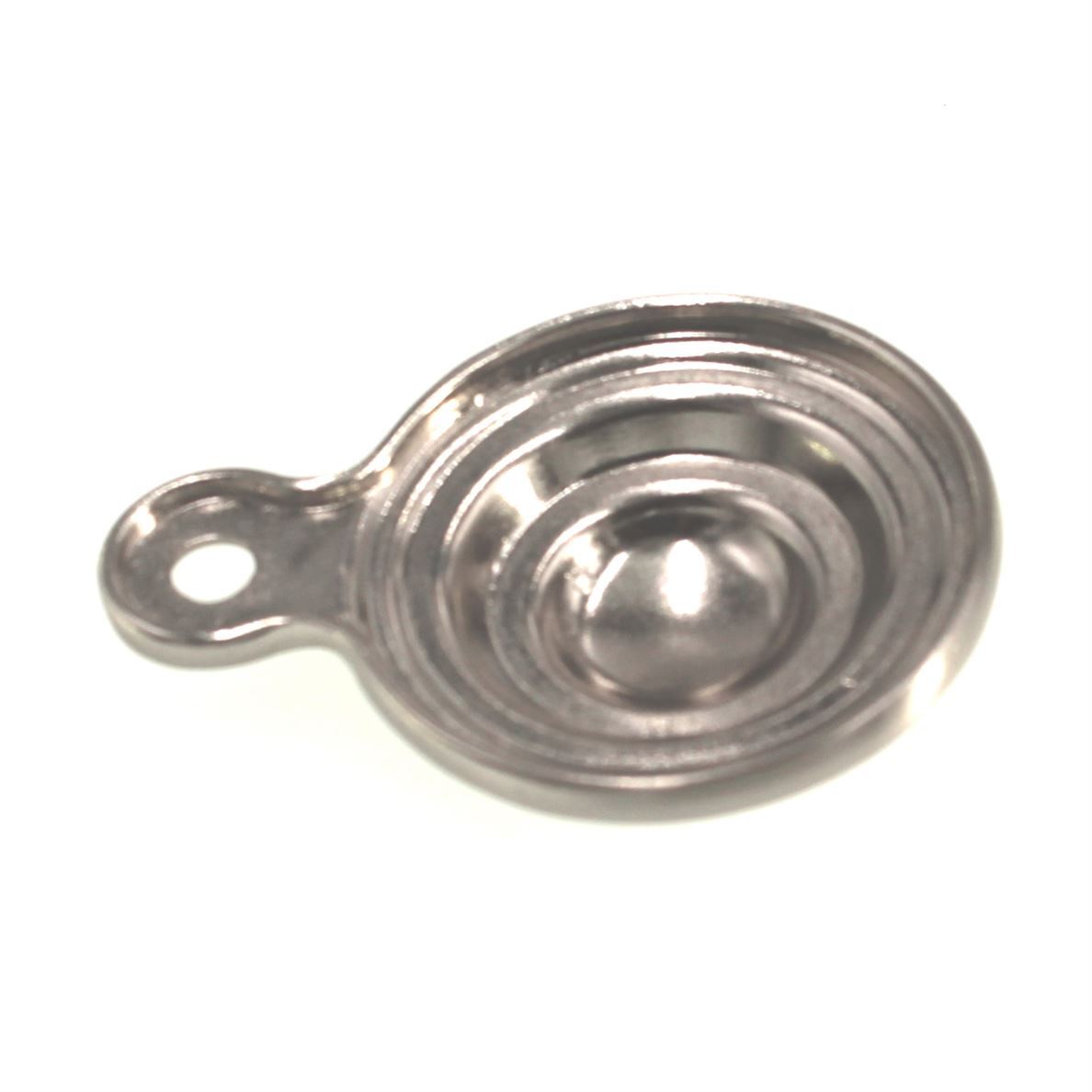 10 Pack Satin Nickel Federal Style Bed Bolt Covers 1 3/8" KK22-SN