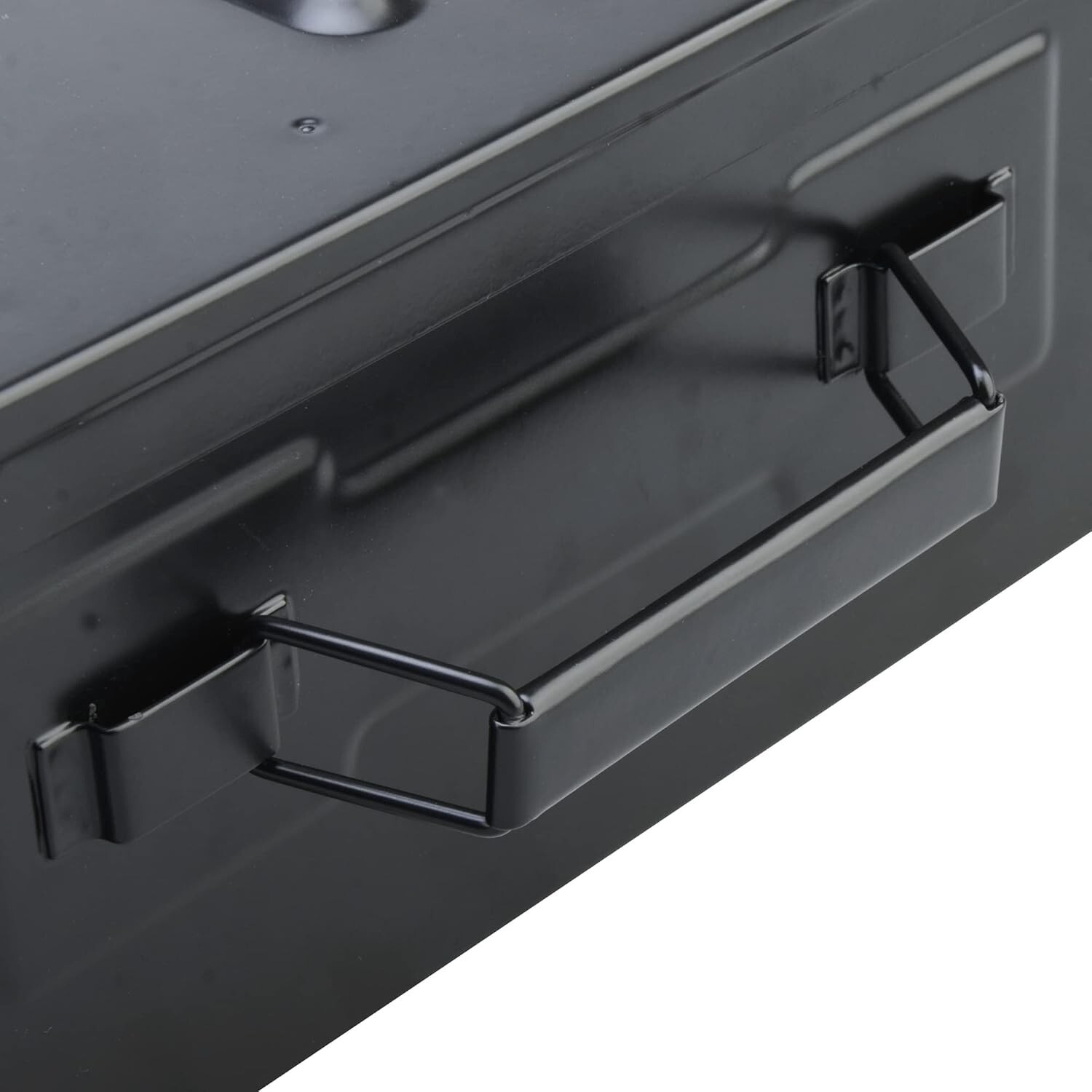 Heavy Duty Metal Ammo Can, Tactical Waterproof Lockable Ammo Crate, ( Black )