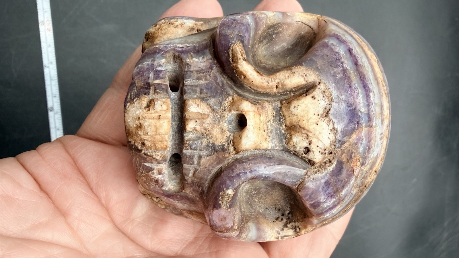 Crystal skull Amethyst Ancient Aliencarving Guerrero Mexico Ojuelos