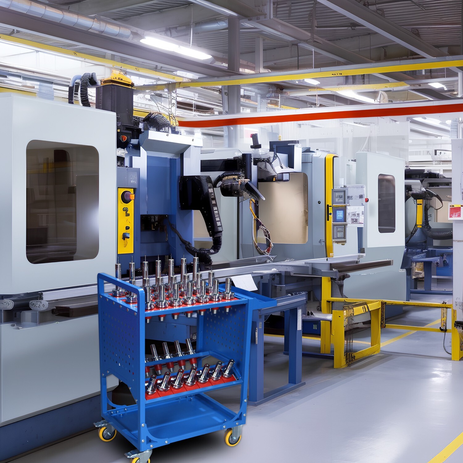 CAT40 CNC Tool Cart BT40 cnc tool holder trolley with mounting tool