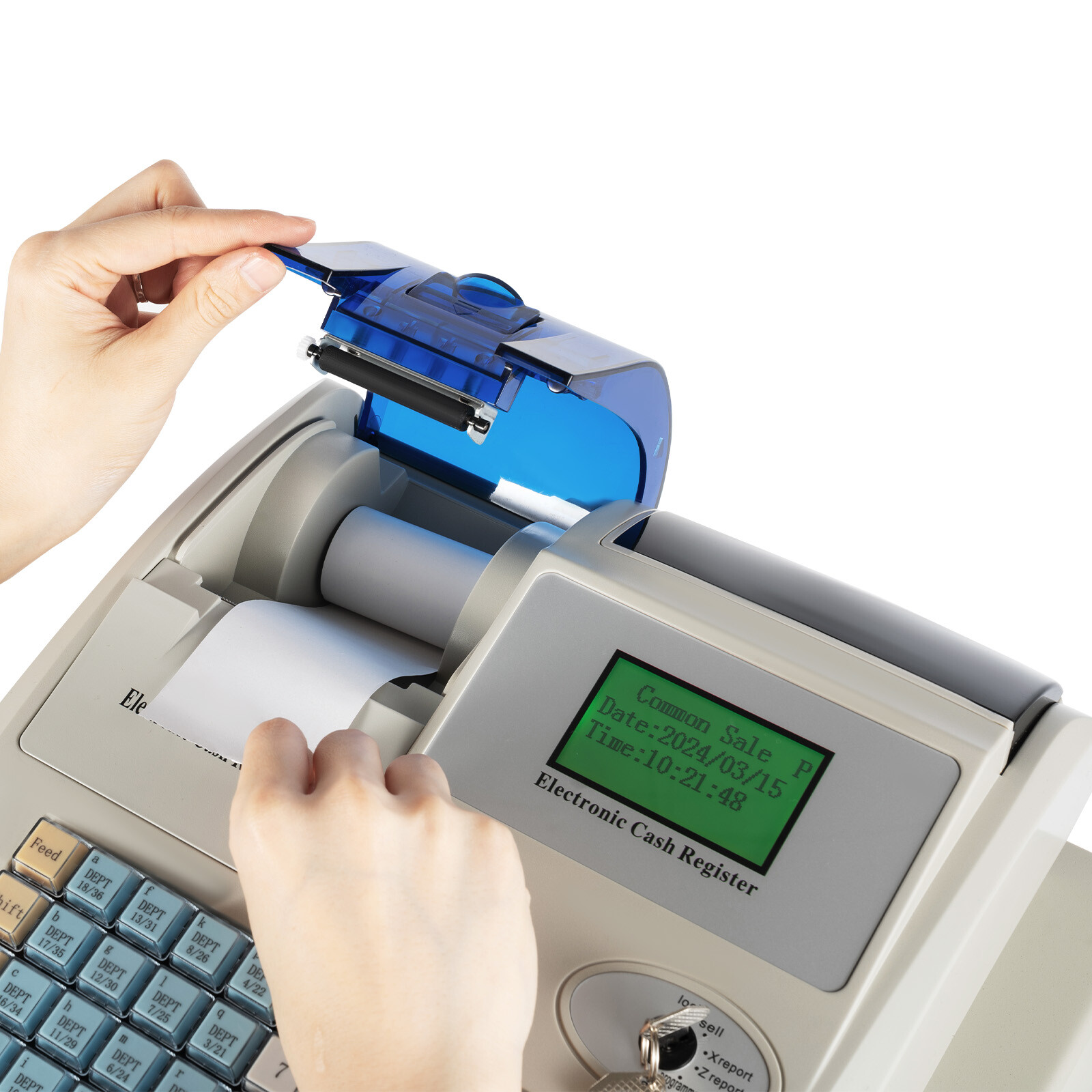 NEW Electronic Cash Register 48 Keys Cash Management System with Thermal Printer