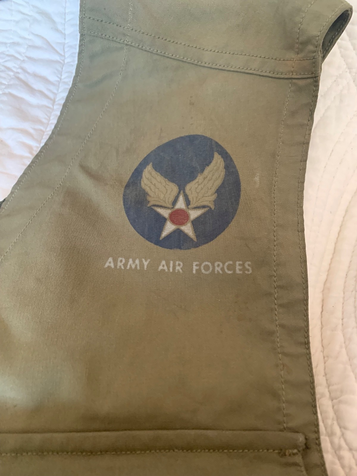 US Army Air Forces WWII Type C-1 Emergency Sustenance Vest w/ Holster