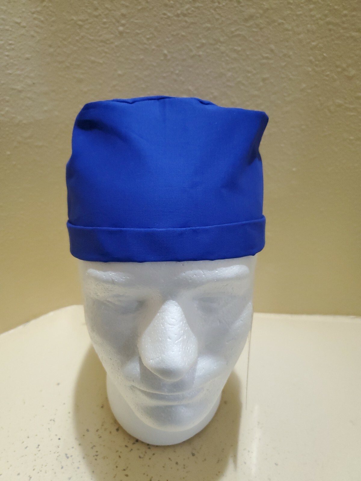 Solid Royal Blue Men's Skull/Chemo Surgical Scrub Hat/Cap Handmade