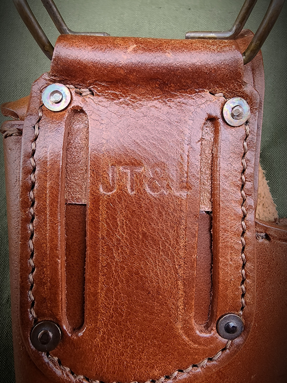 US S&W Victory Model Revolver Holster Brown Leather .38 Special Shell Loops