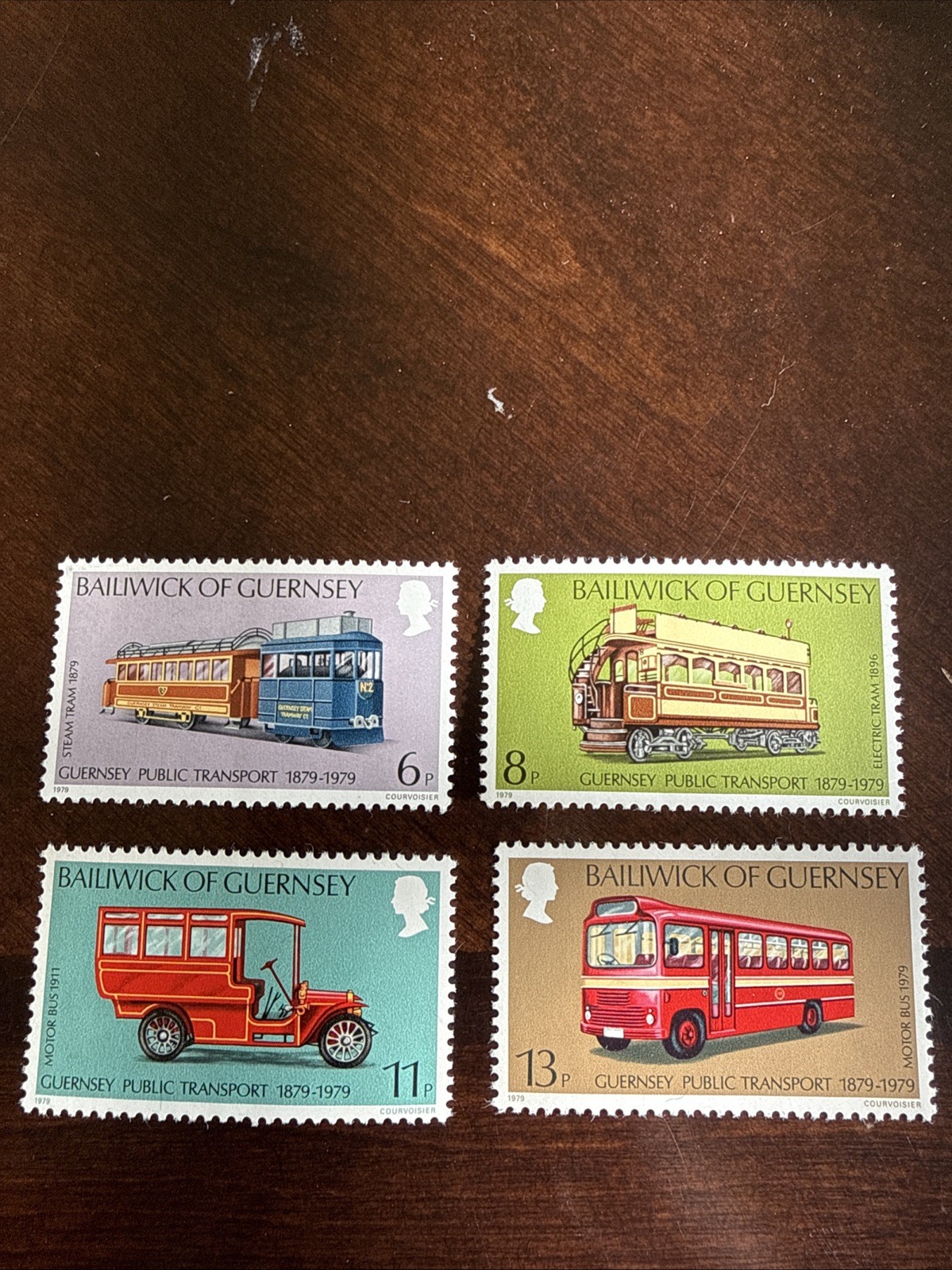 Guernsey Stamps Sc #191-94, MNH, 1979, Public Transportation