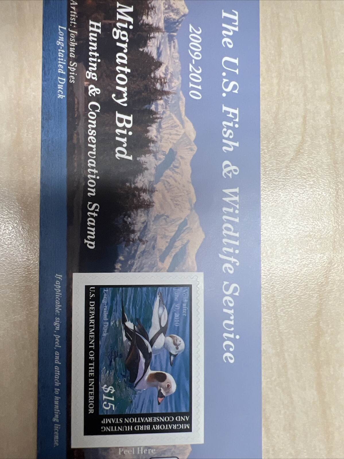 #RW76A 2009 / 2010 - US Federal Duck Stamp - LotP **New From Sealed Pack**