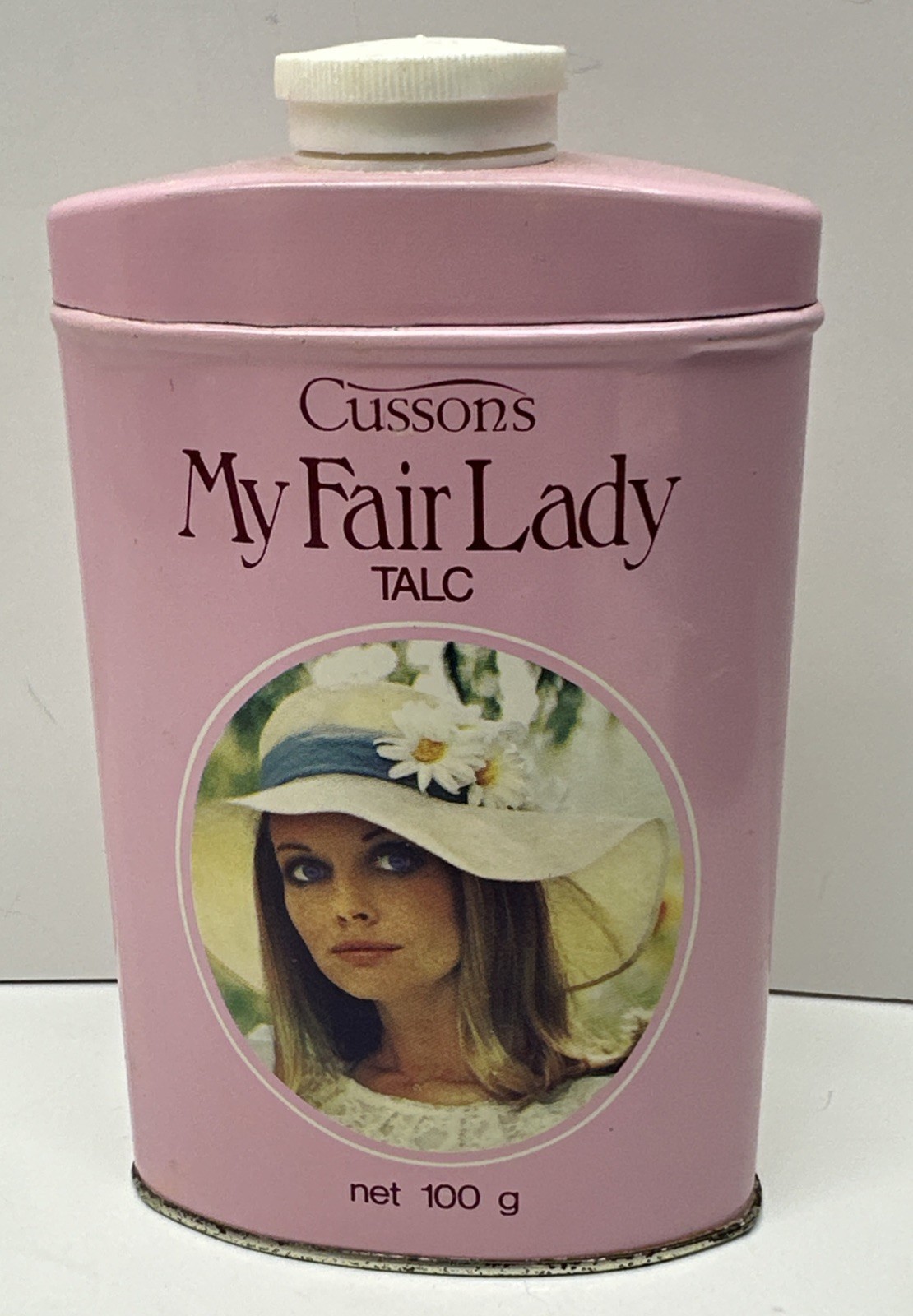 My Fair Lady Cussons Talc Talcum Powder Advertising Tin London England Vintage