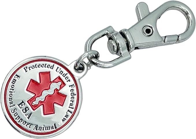 ESA Dog Tag Pack of 2 Accessories Emotional Support Animal for Small Dogs IDs