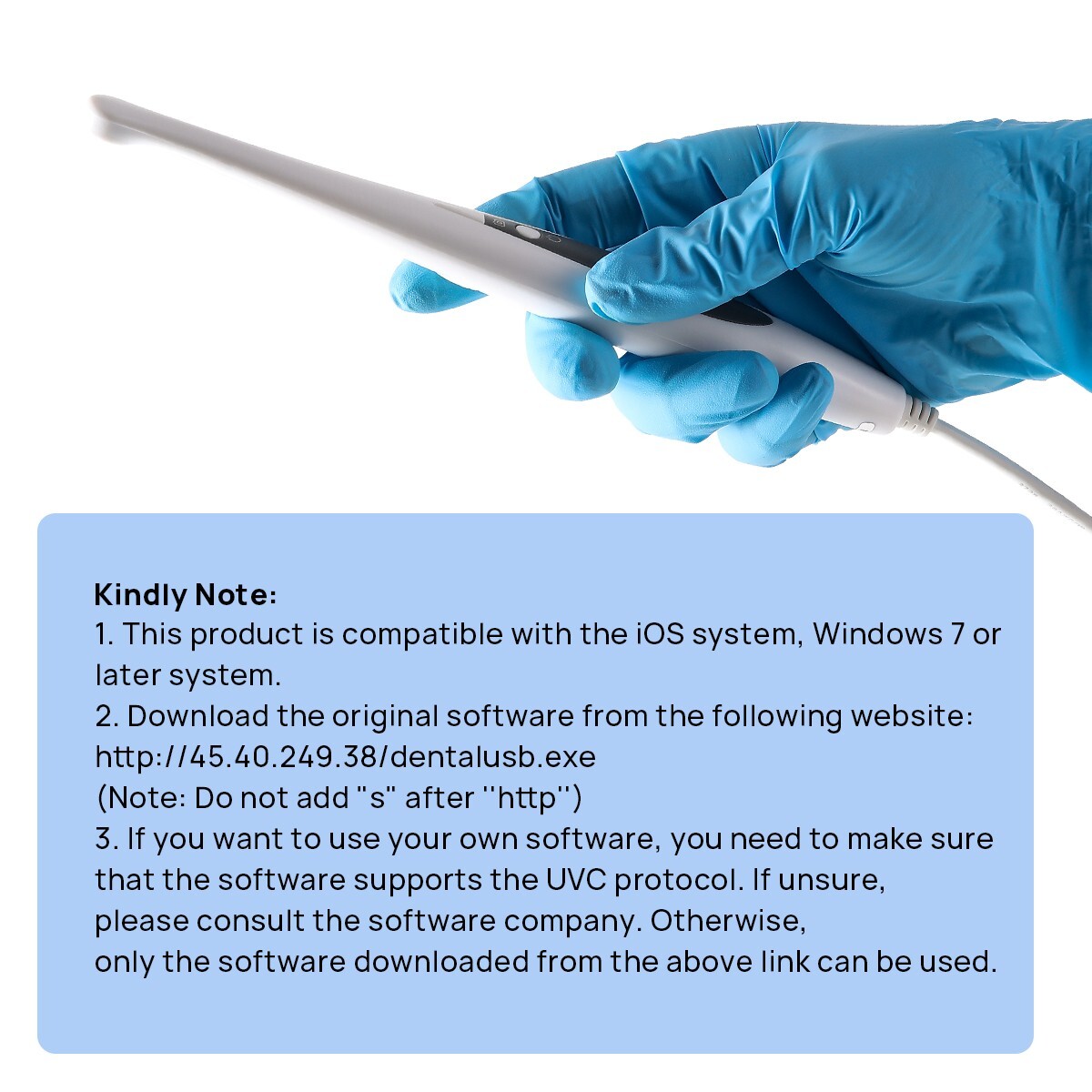 Dental Intraoral Camera USB HD Camera 13.0 Mega Pixels 6 White LED Lights USA