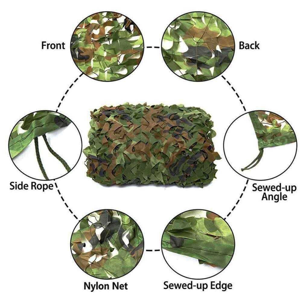 Camo Netting, Camouflage Net Blinds Great for Sunshade Camping Shooting Hunting