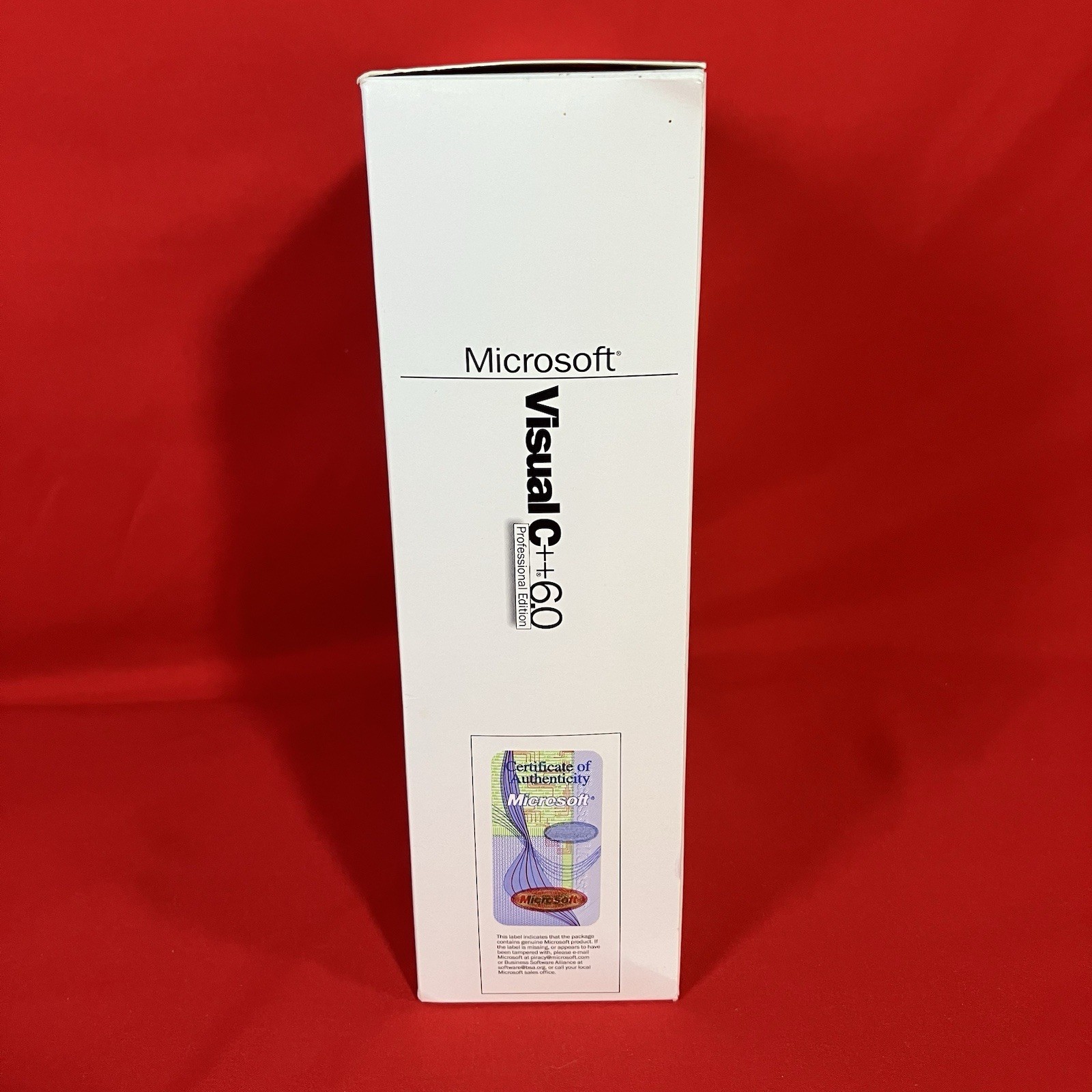 Vtg 1998 Microsoft Visual C++ 6.0 Professional Edition / Windows NT 4.0 Key