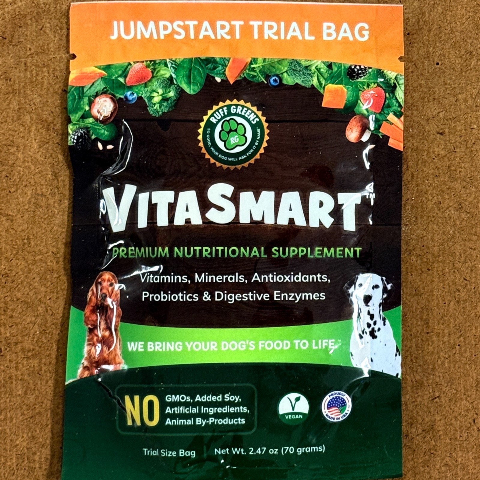 Ruff Greens VitaSmart - Dog Food Topper & Joint Supplement - 2.47oz