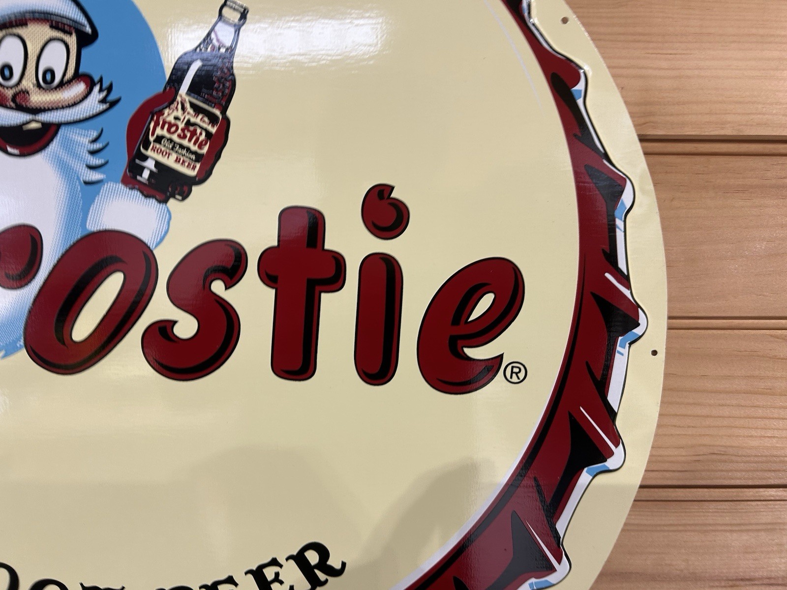 Frostie Root Beer Embossed Painted Metal Sign Stout 1-850