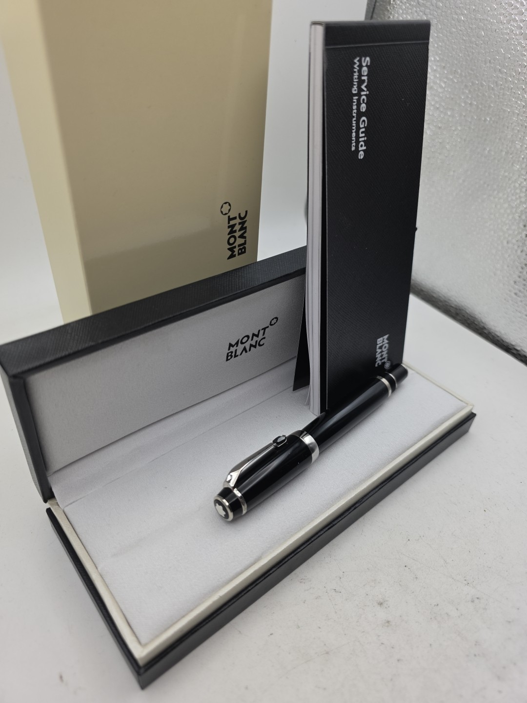 Montblanc rollerball Pen boheme onyx black noir with user guide and box