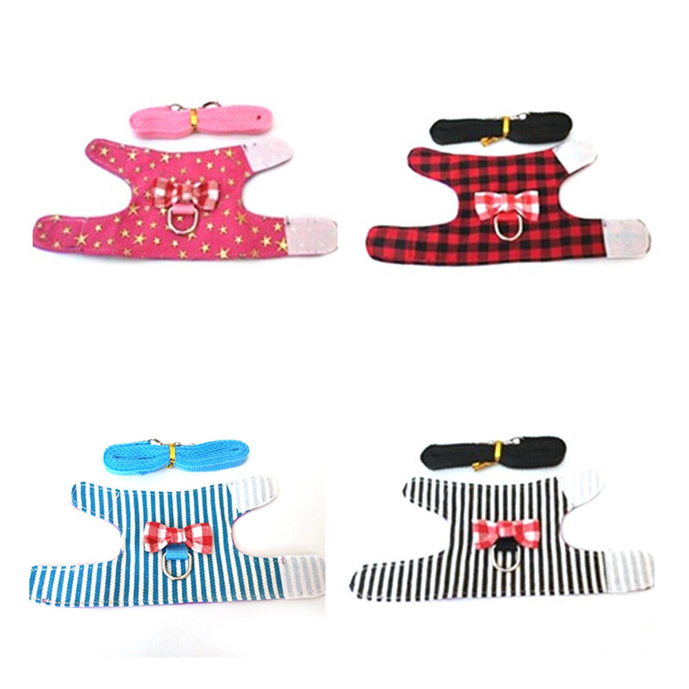 Small Pet Hamster Vest Leash Adjustable Squirrel Ferret Harness Vest Chest Strap