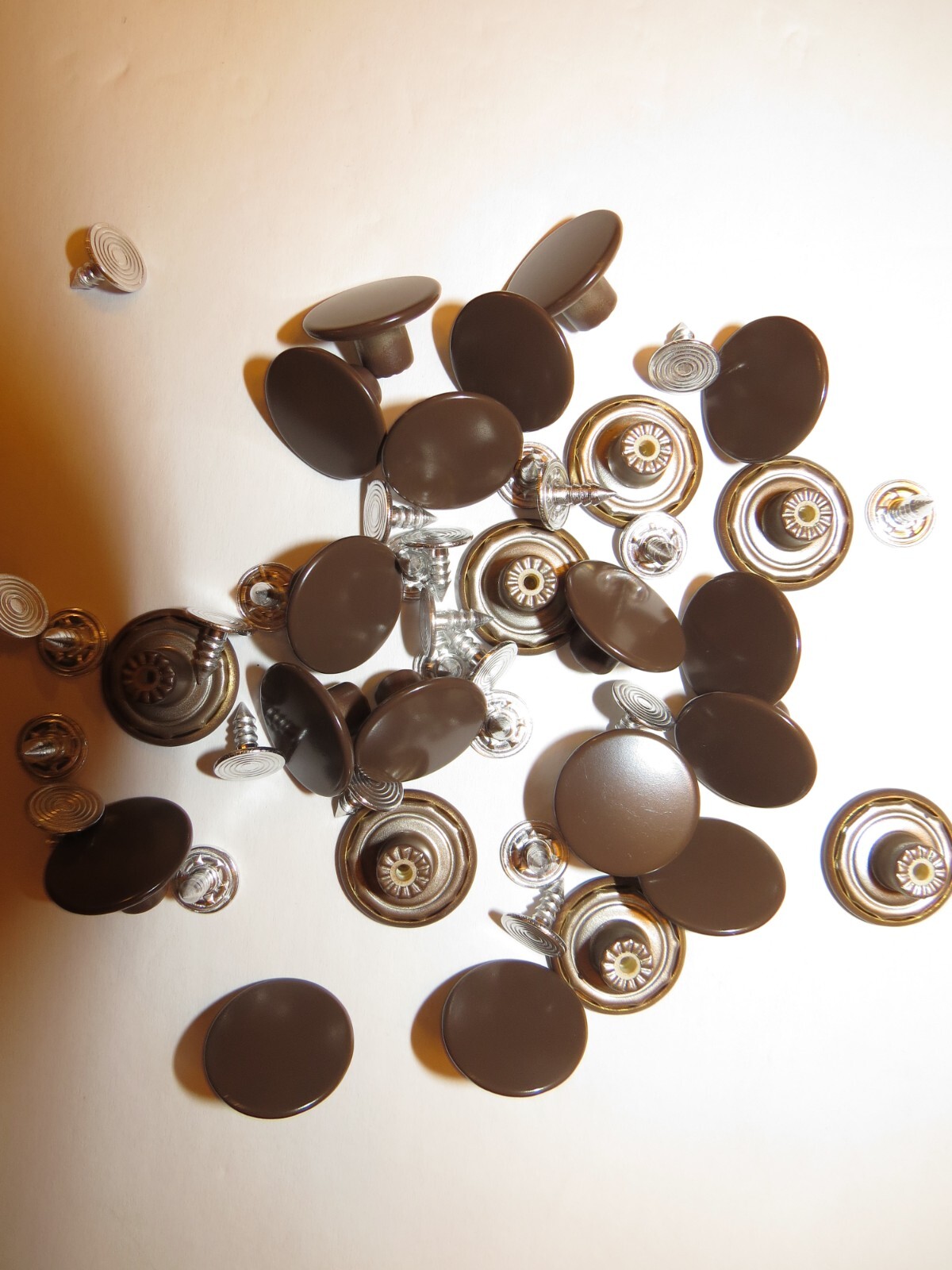 Men's Suspenders with No Sew Metal Buttons for Button on Leather Ears