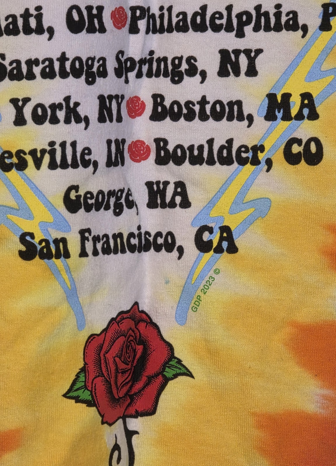 Dead And & Company Final Tour 2023 T Shirt Tie Dye Size 2XL