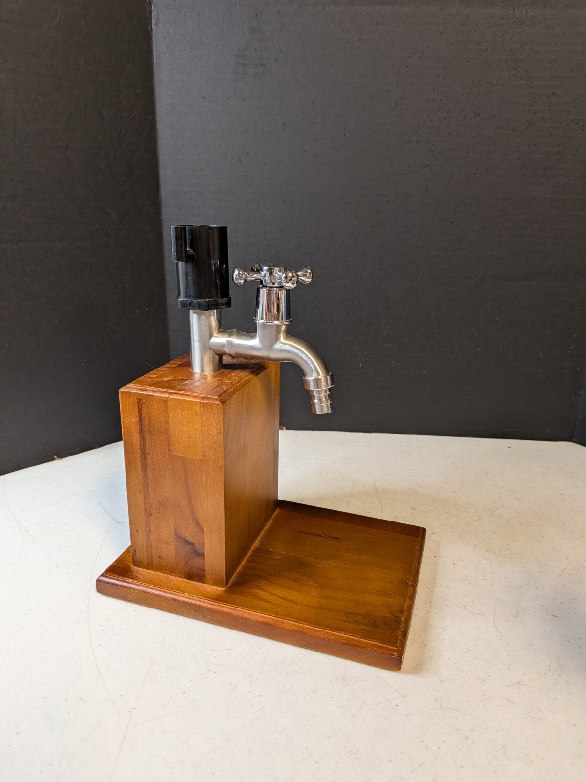wood small keg dispenser