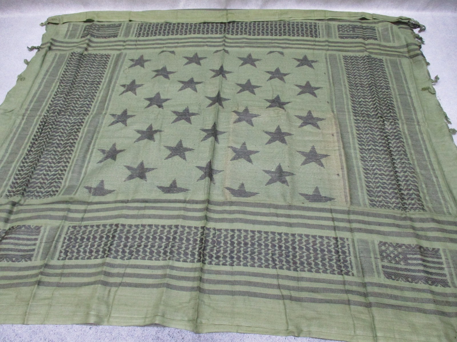 RAPDOM Tactical Shemagh Scarf Stars Olive Green TS5-STARS-OLV New
