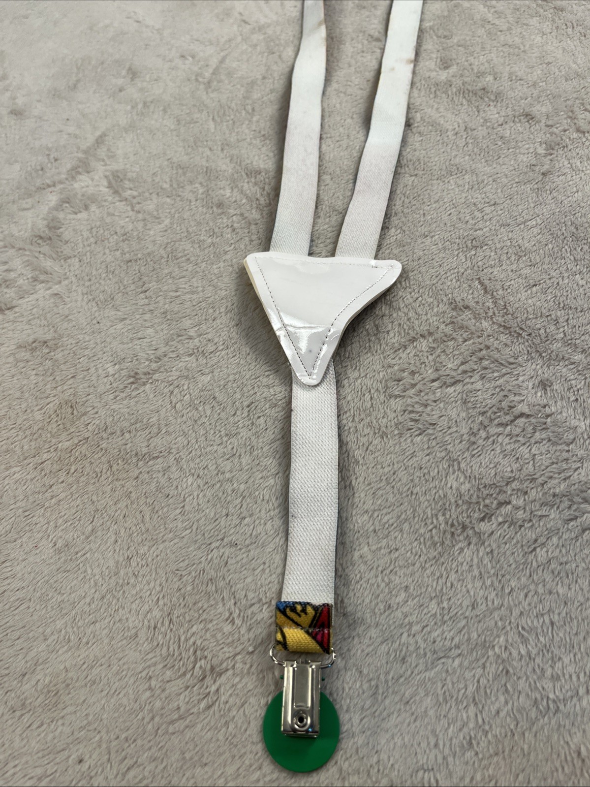 Vintage Sesame Street Big Bird Elastic Boys Adjustable Suspenders