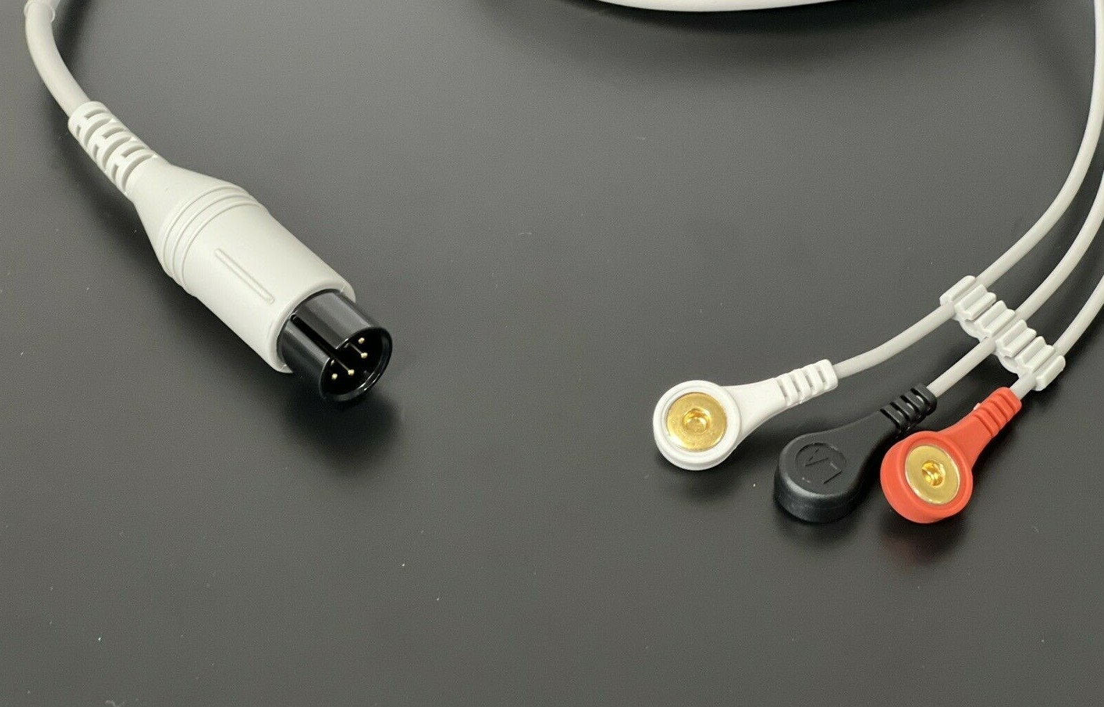 Datascope Passport 2 ECG Cable 6 Pin 3 Leads Snap AHA - Same Day Shipping