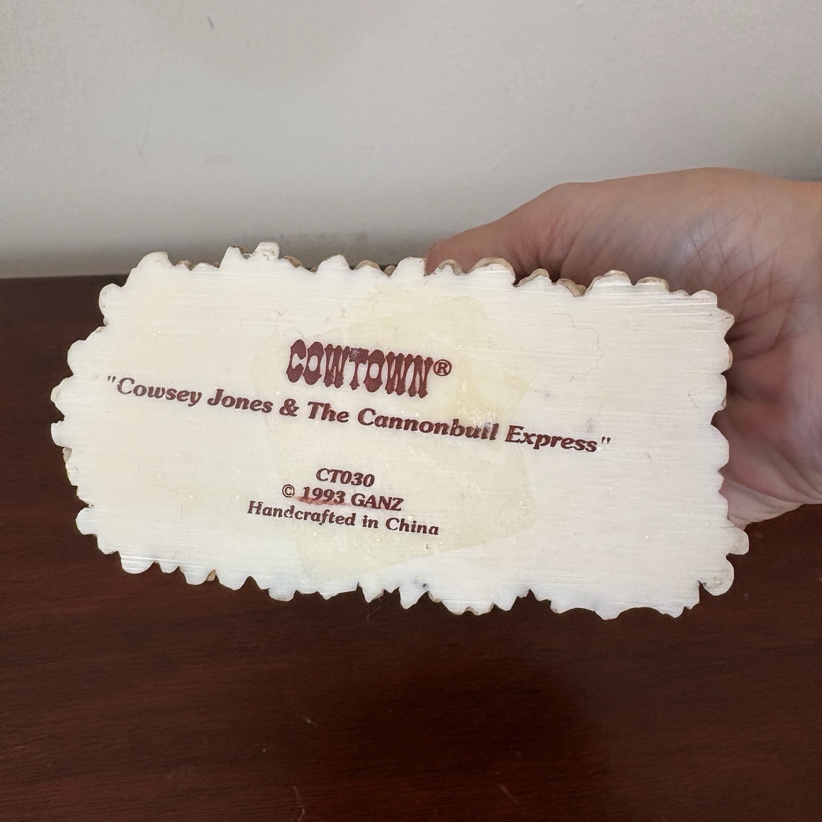 Ganz Cowtown Figurine- Cowsey Jones & The Cannonbull Express 1993