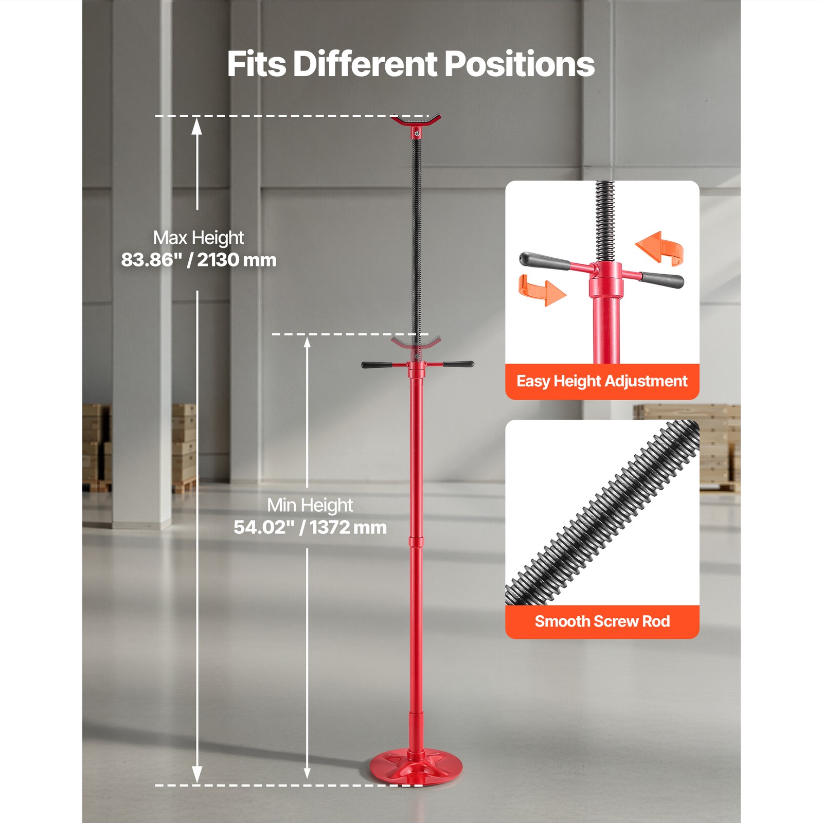 Uimoso Underhoist Support Stand with 3/4 Ton Capacity and Stable Round Base