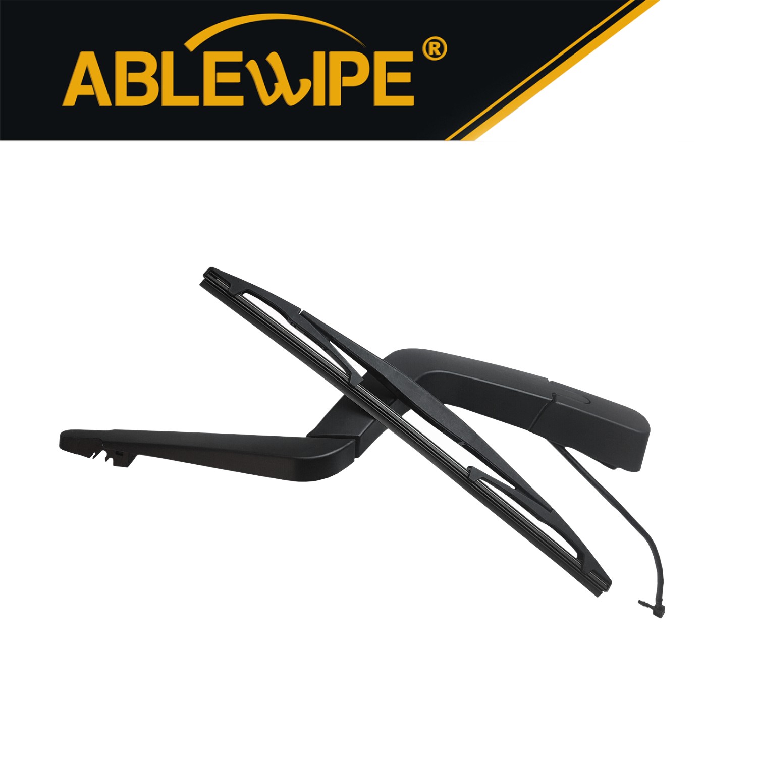 ABLEWIPE Rear and Arm Wiper Blade 12"+15" Fit for 2012-2007 GMC Acadia, 2pcs