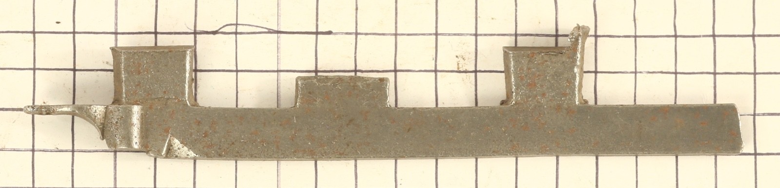 rough casting of frizzen spring 105