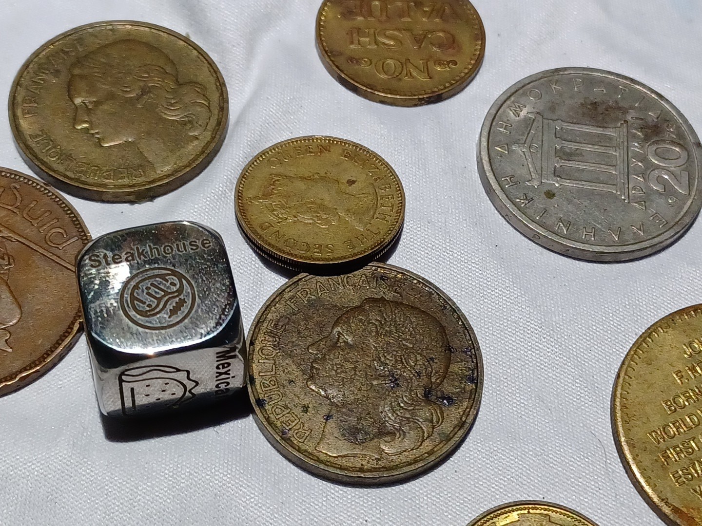 Coins, Tokens, And A Dye~