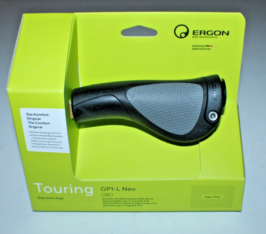 Ergon GP1-L Neo Bike Handlebar Grips Ergonomic Large Commuter Free USA Shipping!