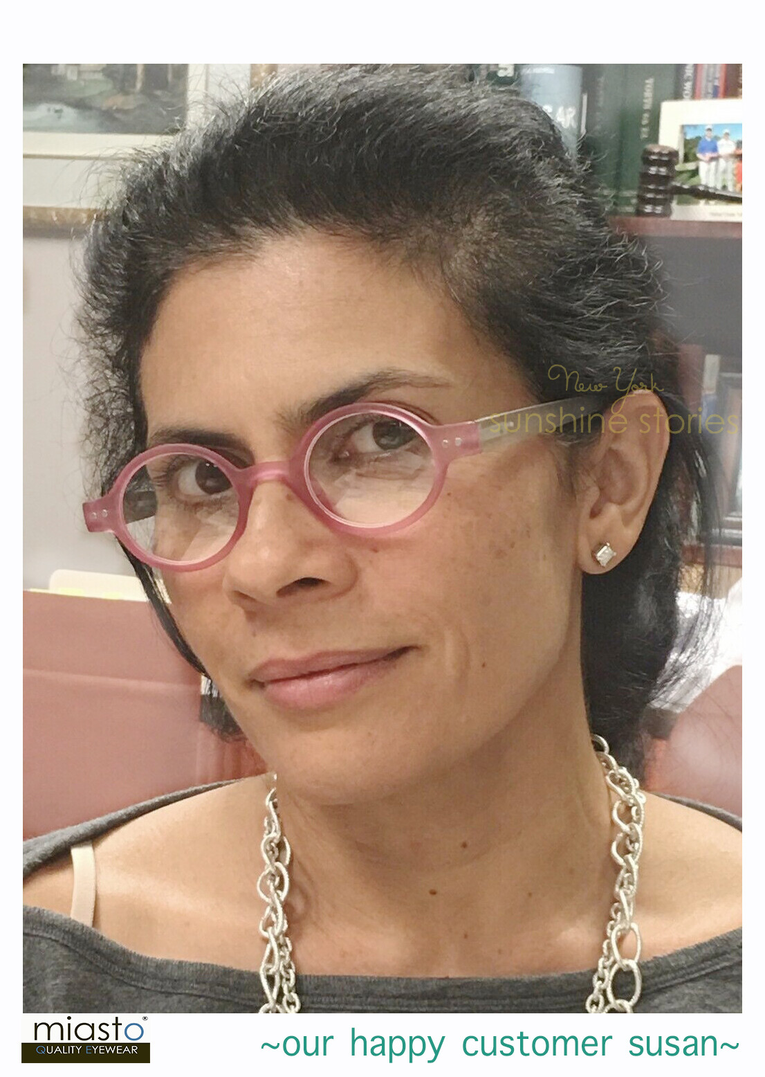 MIASTO "CIAO ITALY" SMALL RETRO ROUND OAVL BOHO READERS READING GLASSES SPECS