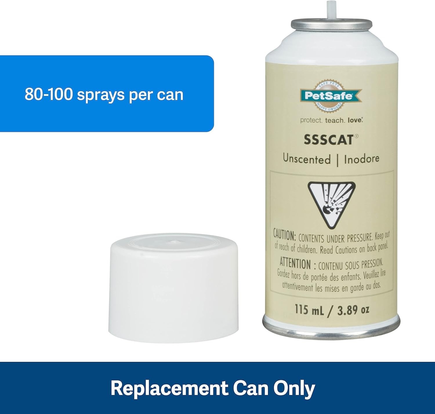 PetSafe SSSCAT Spray Unscented Replacement Refill Cans 3.89 oz - PPD19-16166