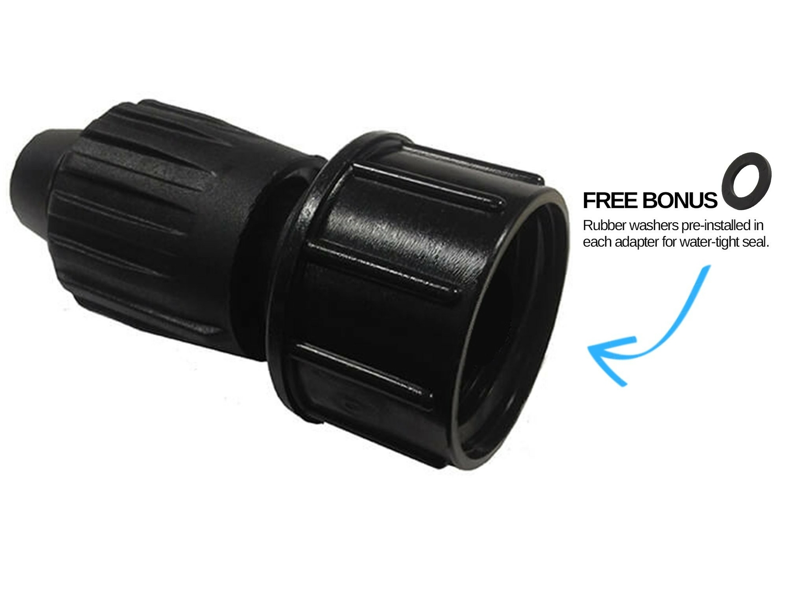 Habitech 1/2 Inch Drip Irrigation Tubing Faucet Hose Adapter 3-Pack