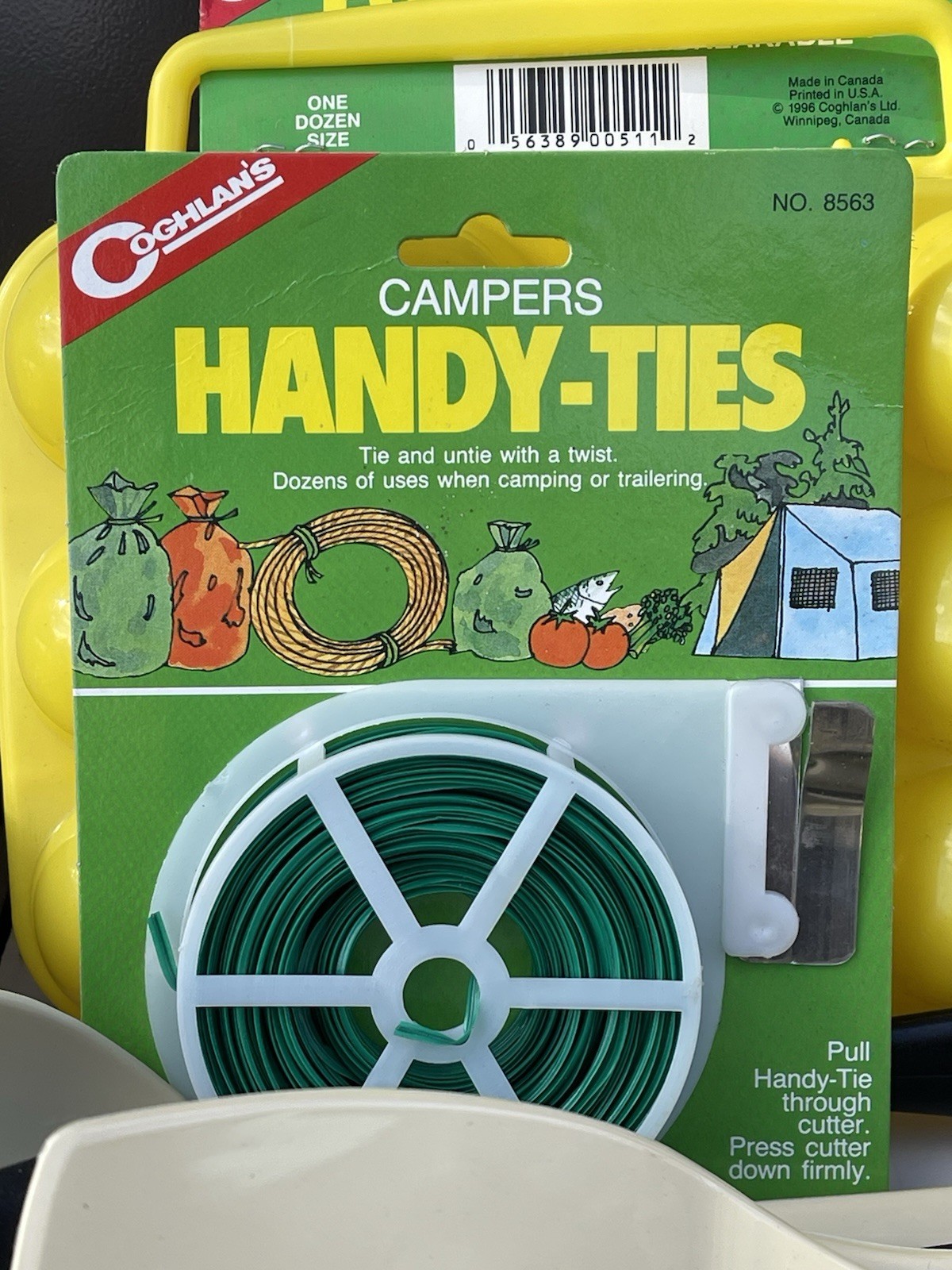 VTG Metal Chuck Box Camping Kitchen Storage Trunk w/ Contents Brown