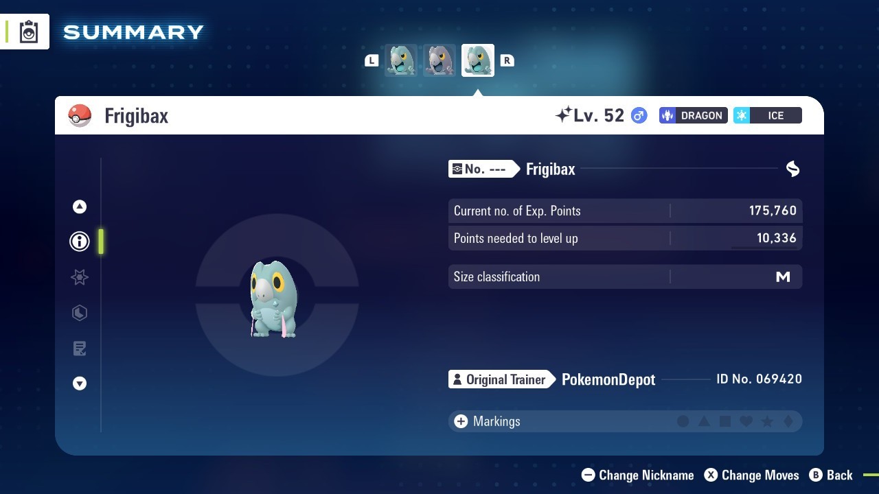 6IV Untouched Shiny Frigibax Pokemon Legends ZA *SAME DAY*