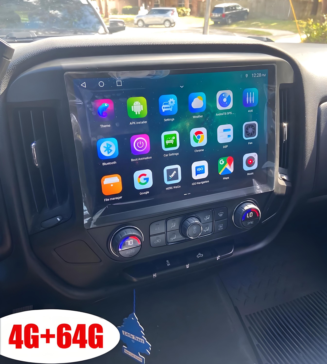 13.1'' 4+64G Android 13 Stereo Radio for Chevy Silverado 2014-18 w/Apple Carplay