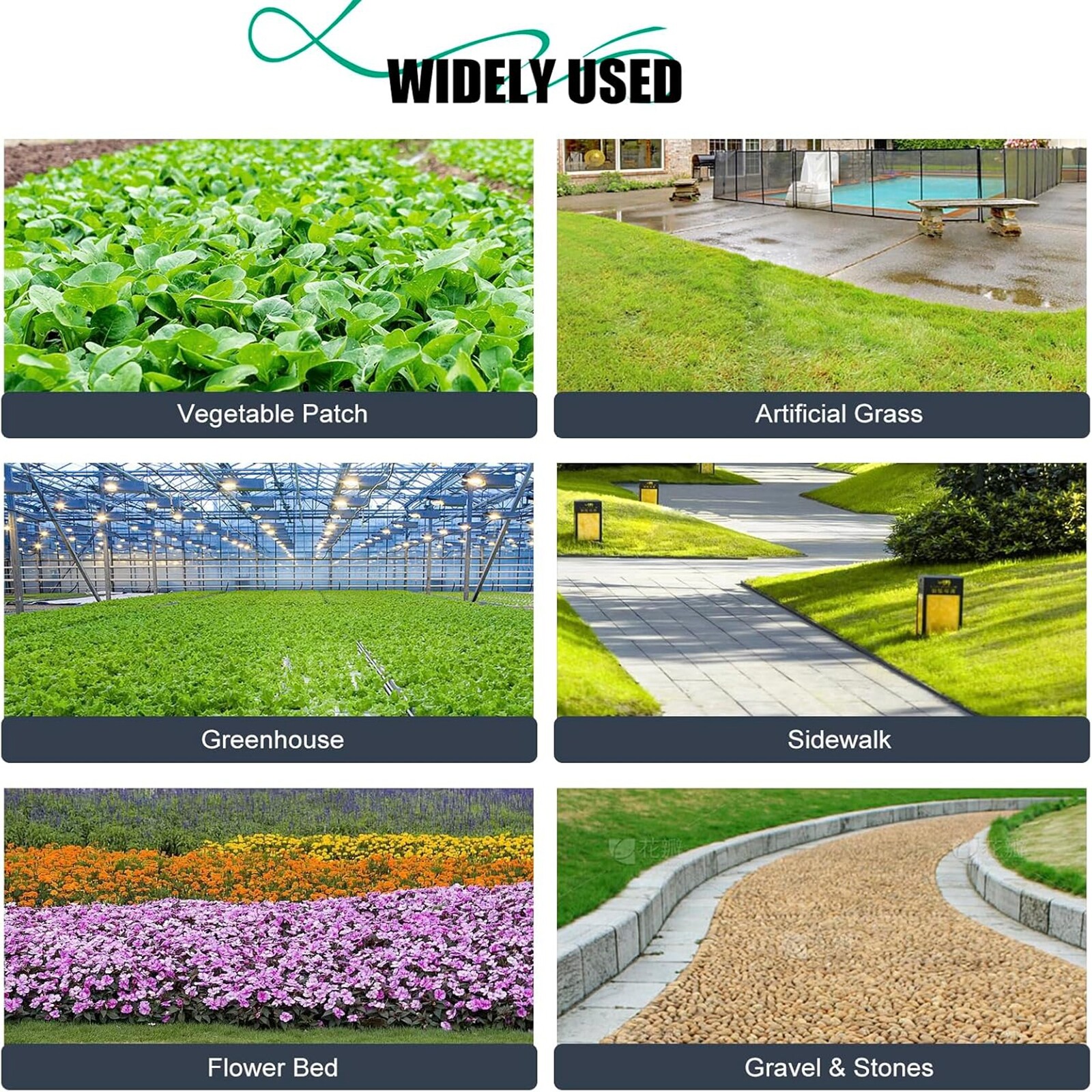 6' x 100' Woven Ground Cover Landscape Fabric 3.2-ounce Weed Barrier