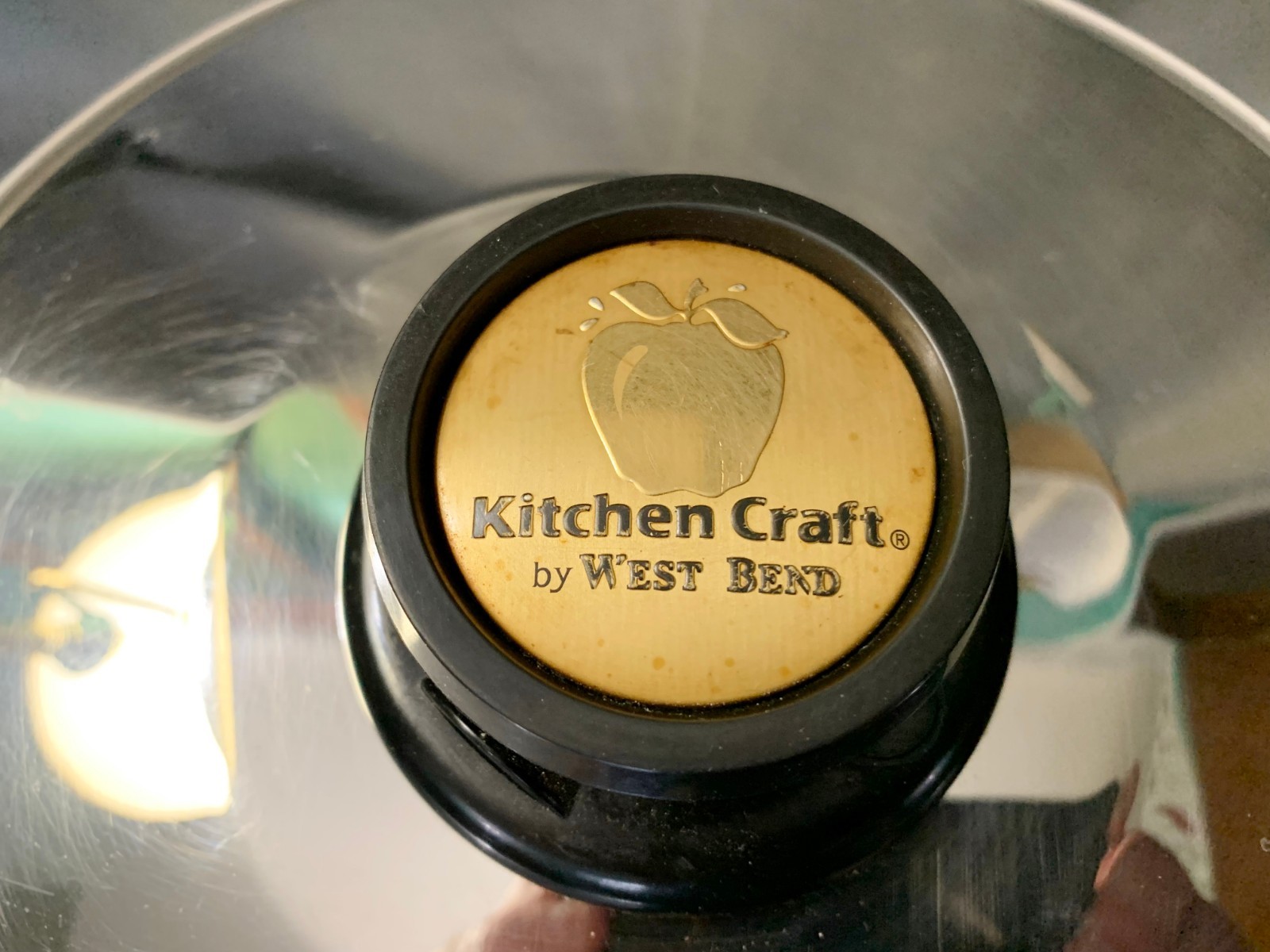 Vintage Kitchen Craft Stainless Steel 5 Qt Stock Pot With Vented Lid Made In USA