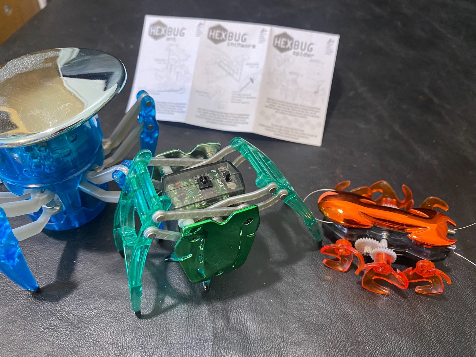 hexbug ant inchworm spider remote hex bug pre-owned