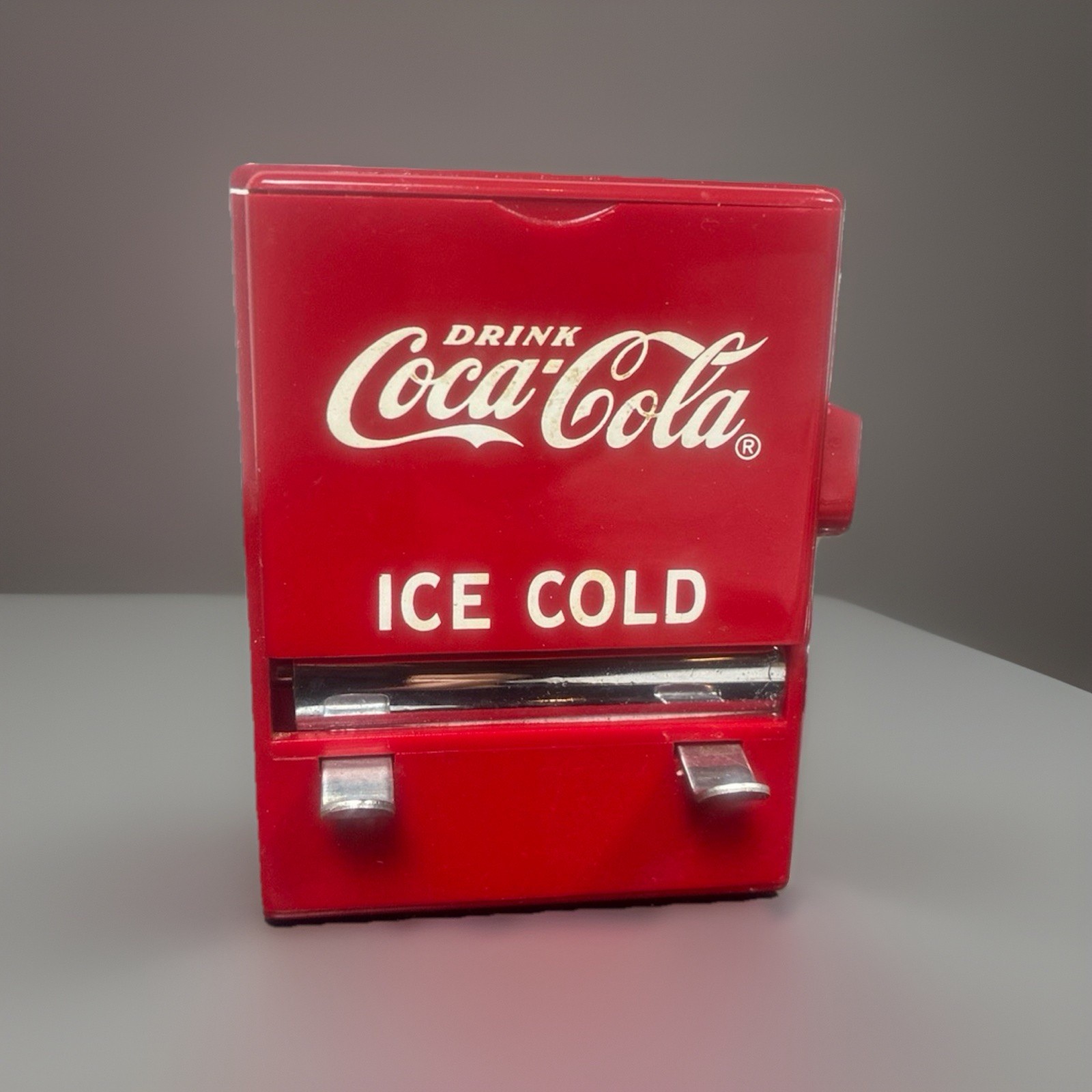 Vintage 1995 Coca Cola Toothpick Dispenser Holder Red Cooler Coke Collectible