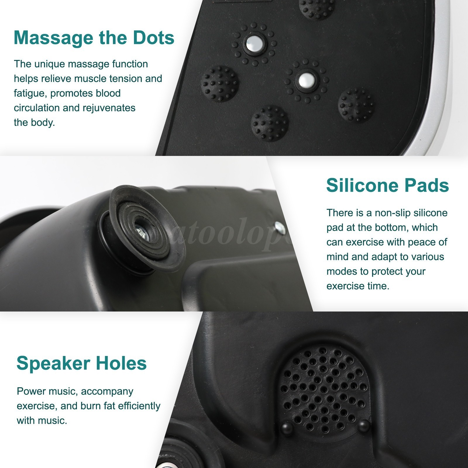 NEW Vibration Plate Exercise Machine Vibrate Platform Whole Body Workout Fitness