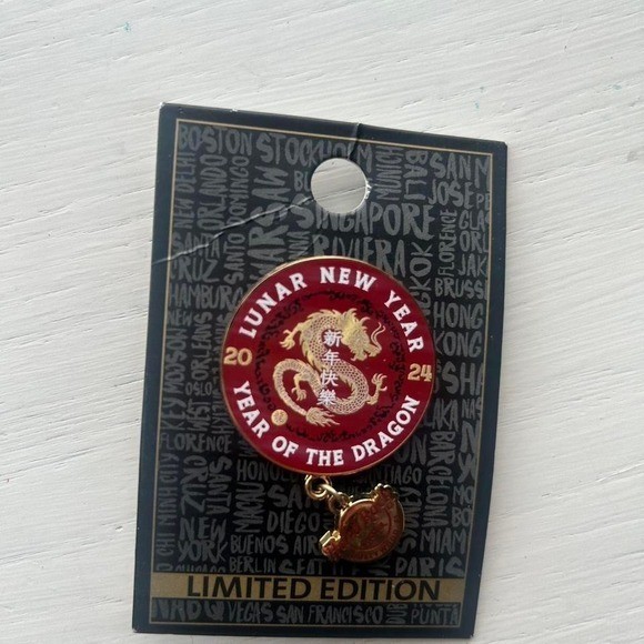 Hard Rock Limited Edition Lunar New Year 2024 Year of The Dragon Red Pin